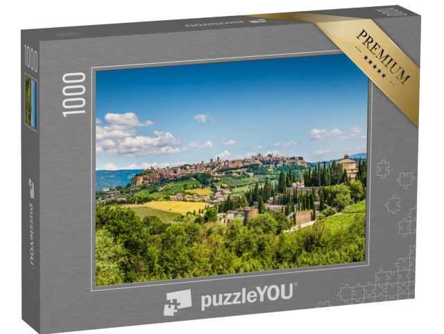 Puzzle 1000 pezzi „Bella vista del centro storico di Orvieto, Umbria, Italia“