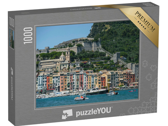 Puzzle 1000 pezzi „Scorci di Lerici e Porto Venere, Liguria, Italia.“