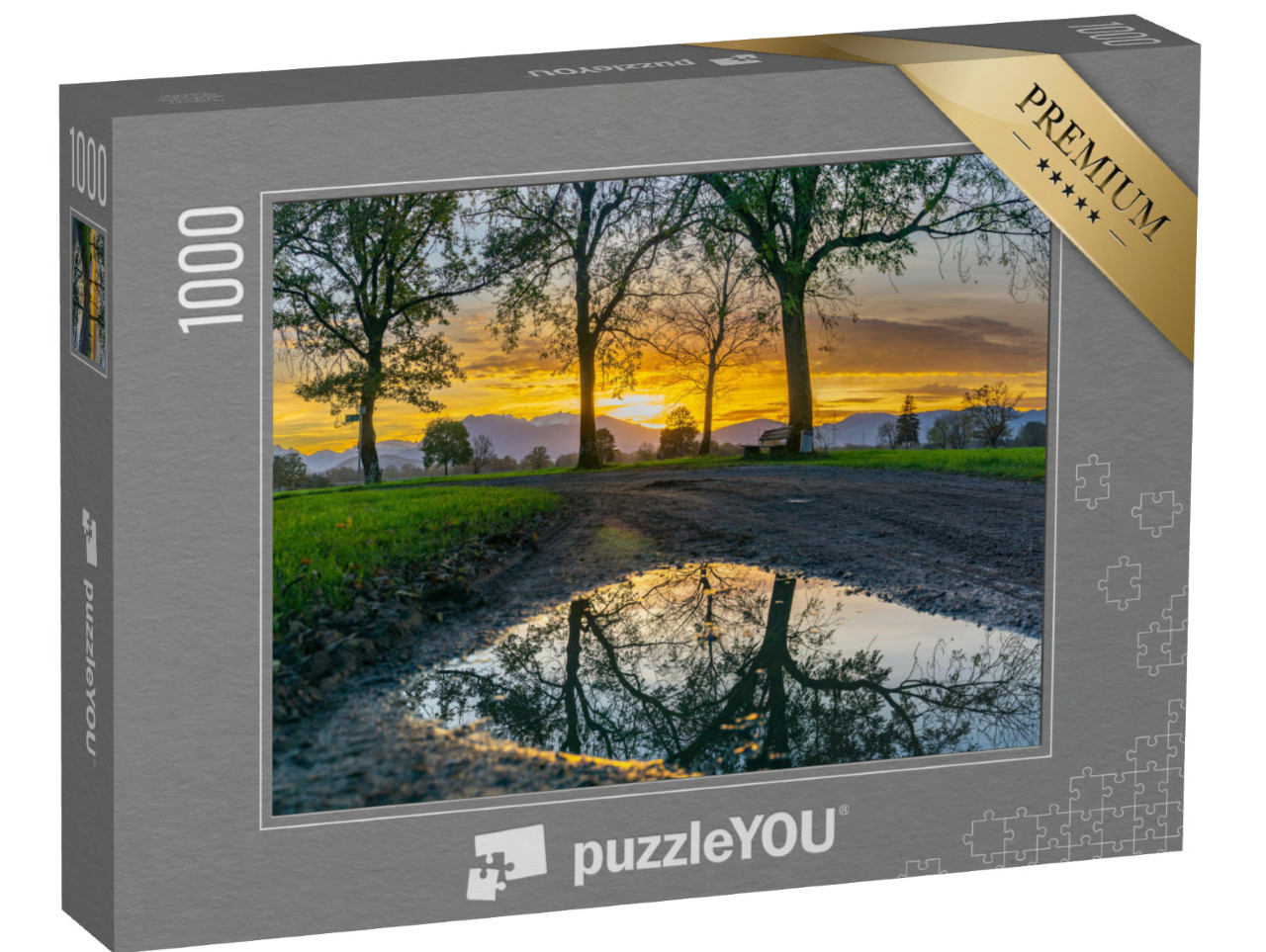 Puzzle 1000 pezzi „Tramonto nella valle del Reno“