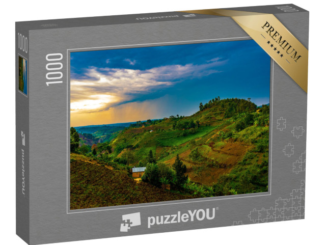 Puzzle 1000 pezzi „Parco nazionale Queen Elizabeth, Uganda, Africa centrale“