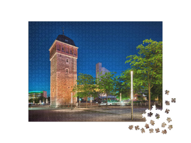 Puzzle 1000 pezzi „La Torre Rossa di Chemnitz, Germania“