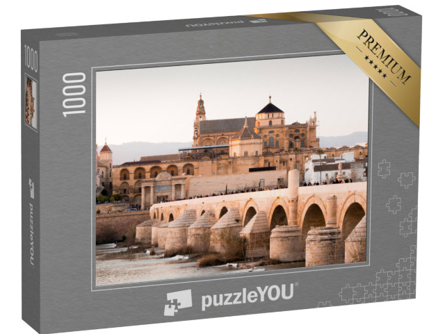 Puzzle 1000 pezzi „Mezquia e ponte romano a Córdoba, Spagna“