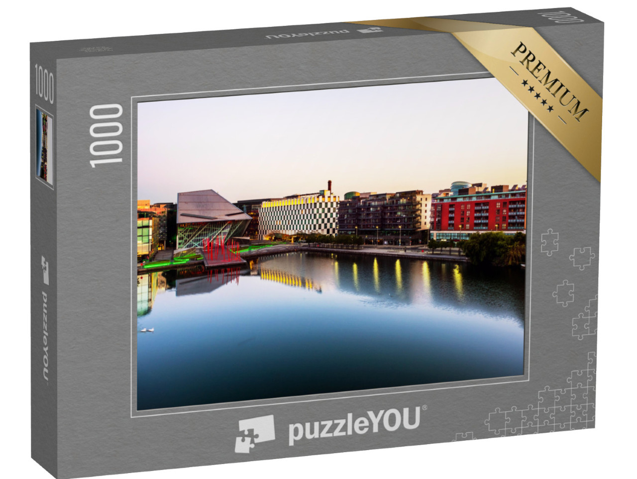 Puzzle 1000 pezzi „Grand Canal Docks a Dublino, Irlanda“