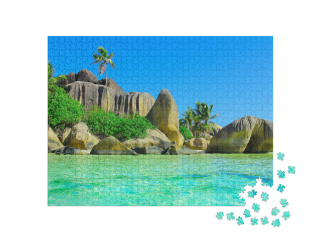 Puzzle 1000 pezzi „Costa esotica sull'Oceano Indiano“
