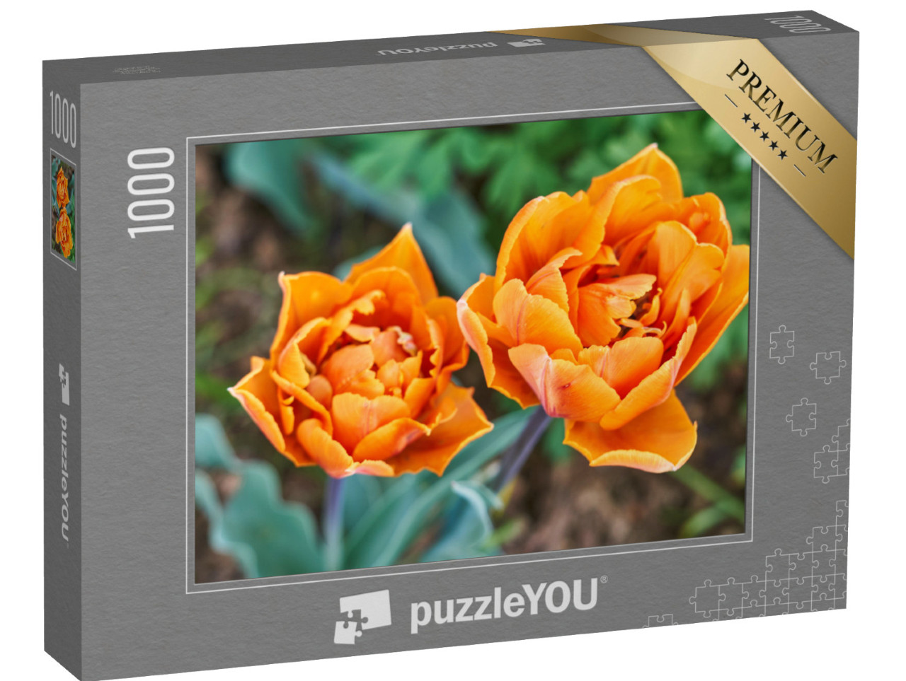 Puzzle 1000 pezzi „Tulipani arancioni“