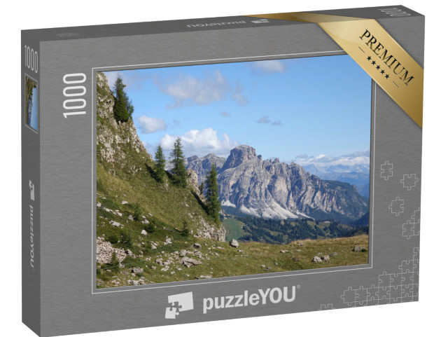Puzzle 1000 pezzi „Blick vom Padonkamm zum Sass Songher“