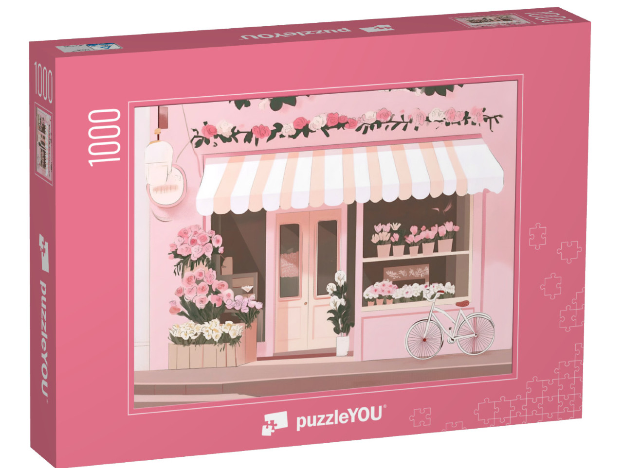 Puzzle 1000 pezzi „Negozio di fiori rosa“