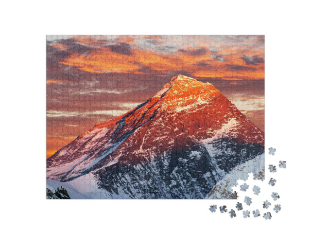 Puzzle 1000 pezzi „Sera sul Monte Everest, Nepal“