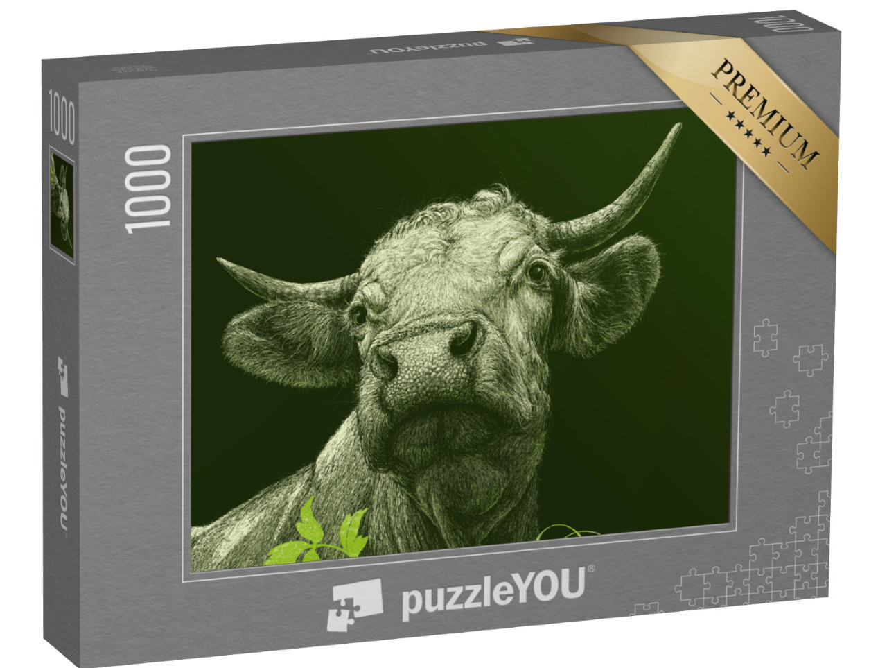 Puzzle 1000 pezzi „Mucca“