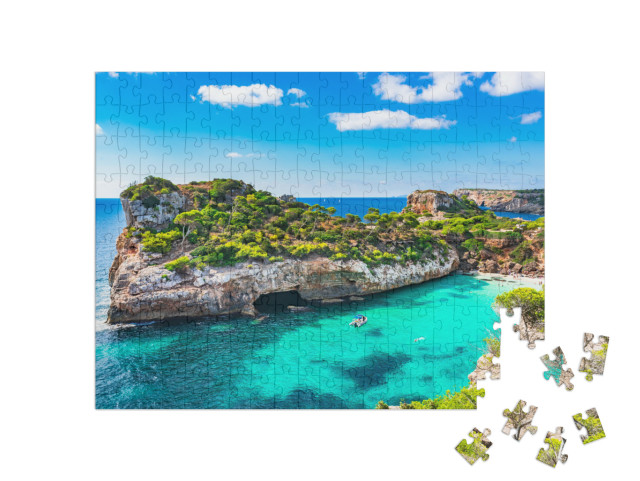 Puzzle 200 pezzi „Spiaggia di Maiorca, Spagna, Mar Mediterraneo“