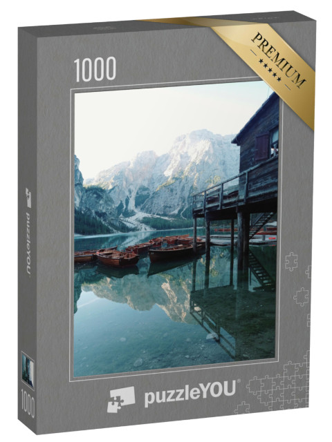 Puzzle 1000 pezzi „lago di braies italia dolomiti“