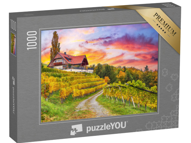 Puzzle 1000 pezzi „Paesaggio di vigneti da sogno nella Stiria meridionale“