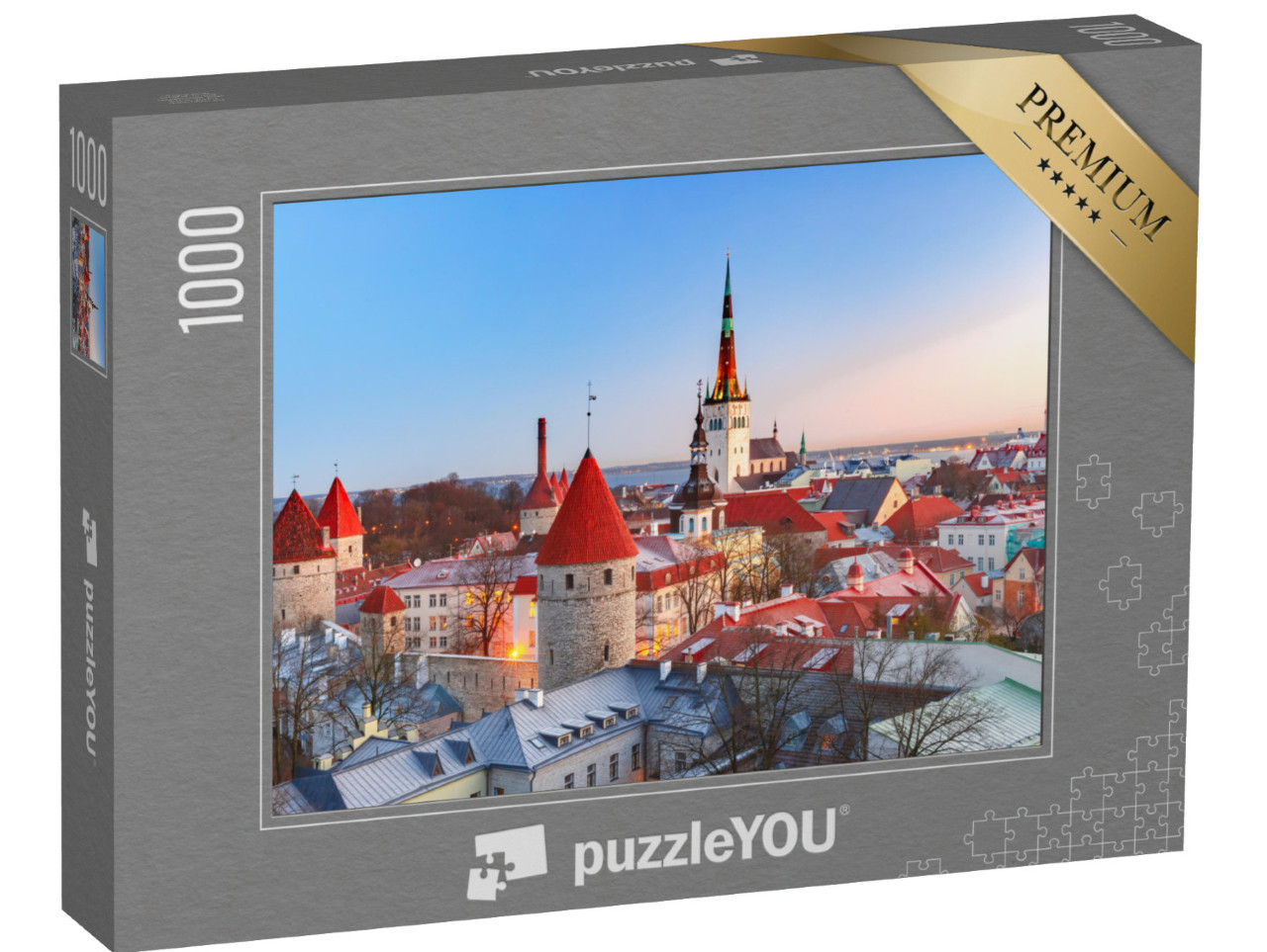 Puzzle 1000 pezzi „Centro storico medievale di Tallinn, Estonia“