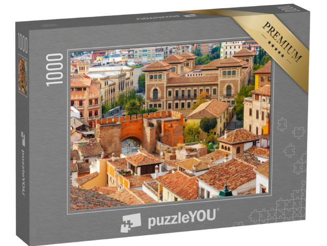 Puzzle 1000 pezzi „Vista del centro storico di Granada, Andalusia, Spagna“