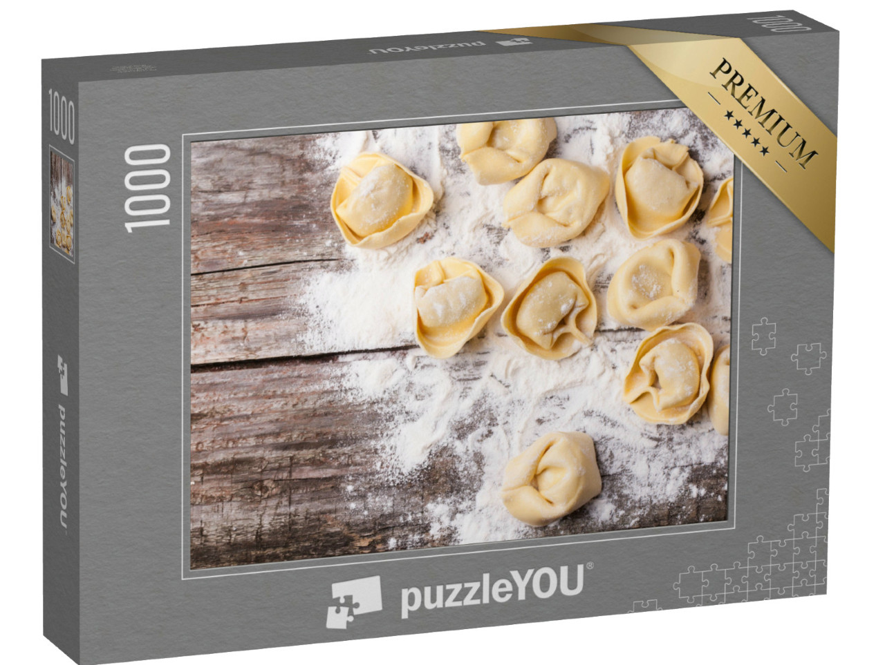 Puzzle 1000 pezzi „Tortellini freschi fatti in casa“