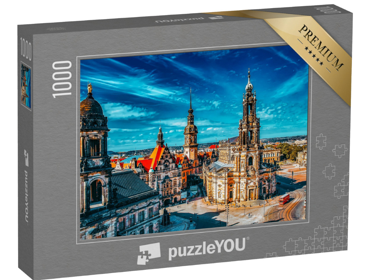 Puzzle 1000 pezzi „Centro storico di Dresda, Sassonia, Germania“