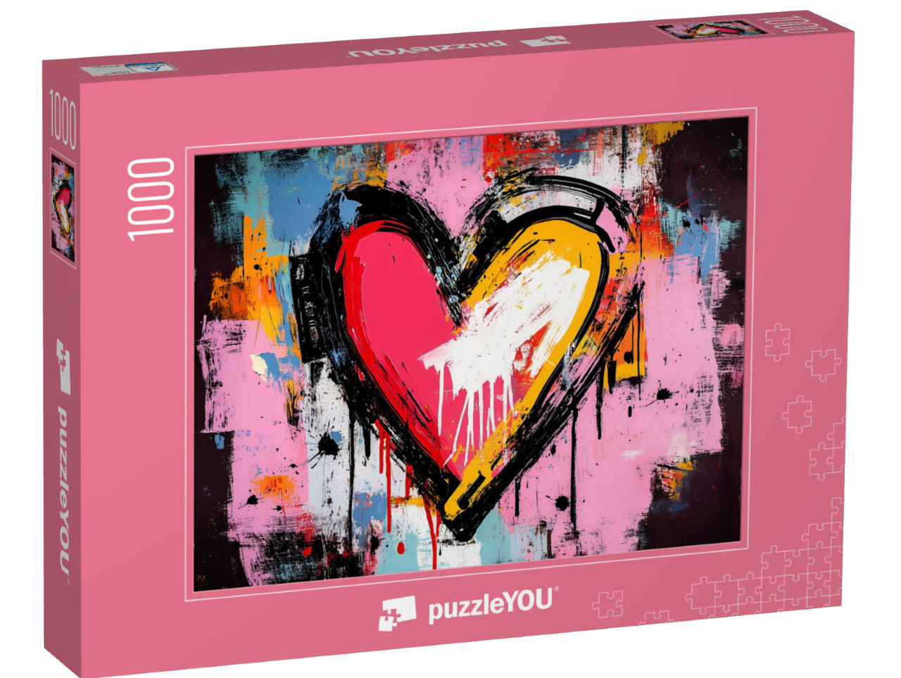 Puzzle 1000 pezzi „Cuore Graffiti“