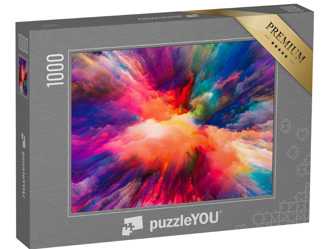 Puzzle 1000 pezzi „Serie Color Splash, colori frattali e texture ricche“