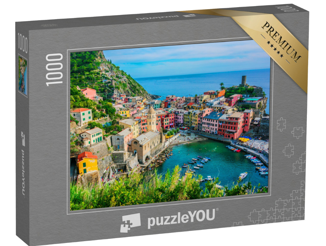 Puzzle 1000 pezzi „La pittoresca cittadina di Vernazza, Cinque Terre, Liguria, Italia“