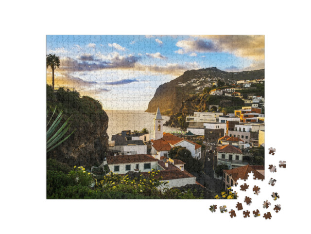 Puzzle 1000 pezzi „Camara de Lobos, piccolo porto dell'isola di Madeira“