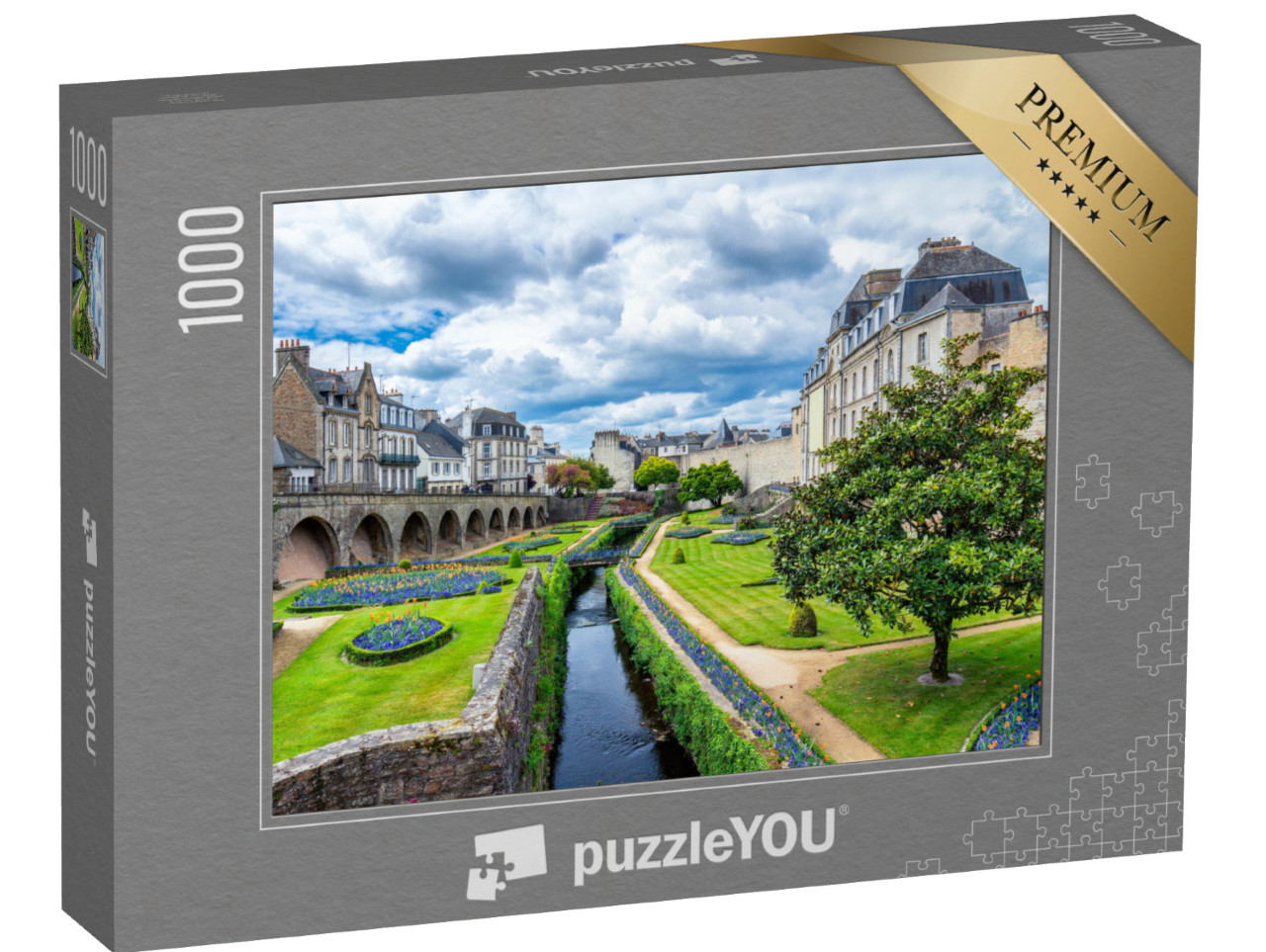 Puzzle 1000 pezzi „Vannes, città medievale della Bretagna, Francia“