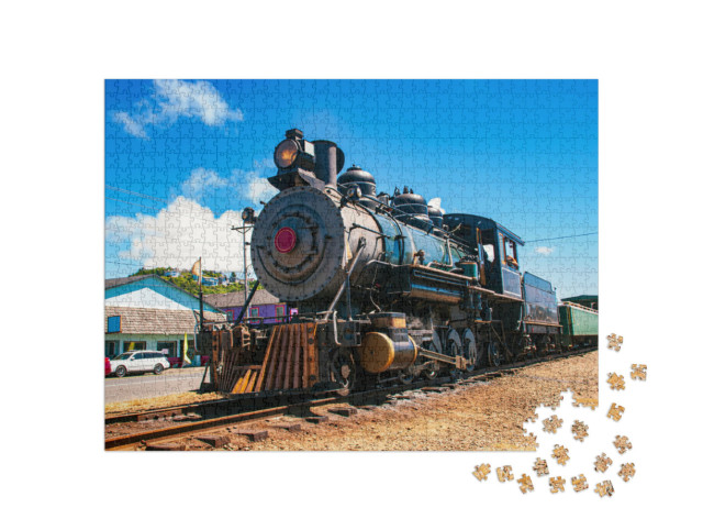 Puzzle 1000 pezzi „Locomotiva a vapore storica“