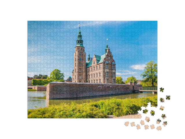 Puzzle 1000 pezzi „Il castello rinascimentale di Rosenborg a Copenaghen, Danimarca“