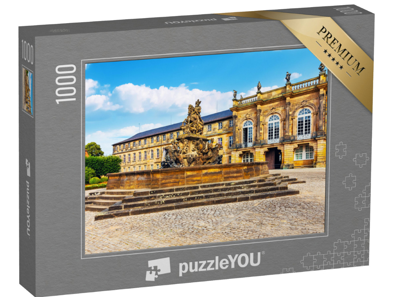 Puzzle 1000 pezzi „Paesaggio estivo di Bayreuth, Baviera, Germania“