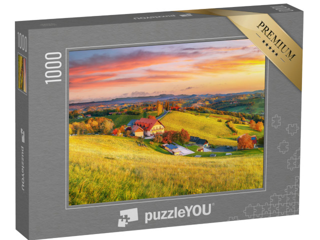 Puzzle 1000 pezzi „Paesaggio di vigneti da sogno nella Stiria meridionale“