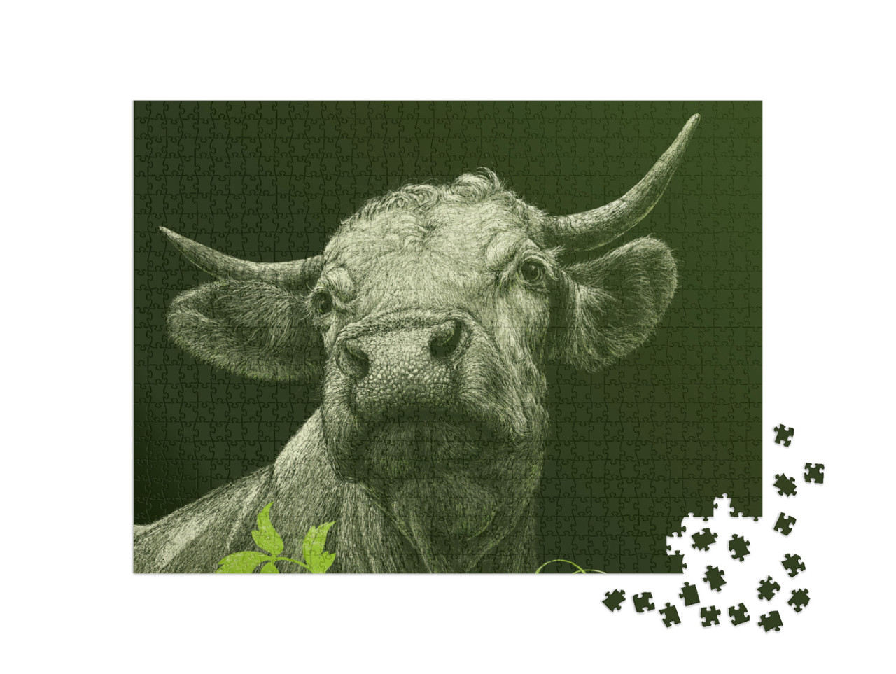 Puzzle 1000 pezzi „Mucca“