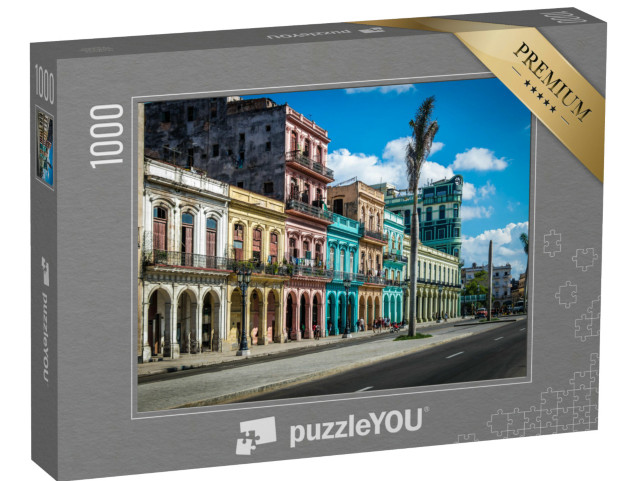 Puzzle 1000 pezzi „Strada del centro storico dell'Avana“