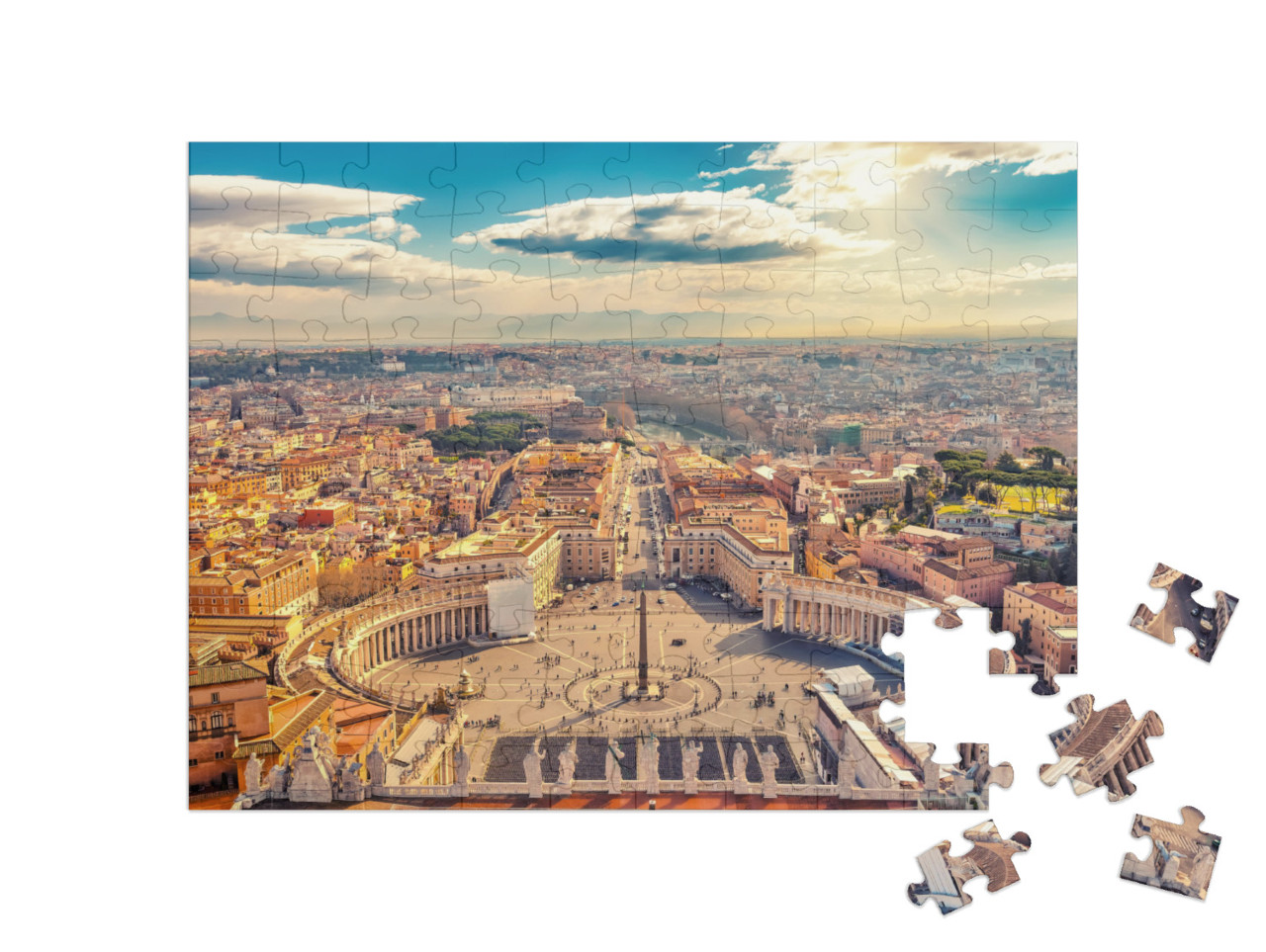 Puzzle 100 pezzi „Piazza San Pietro in Vaticano, Roma“