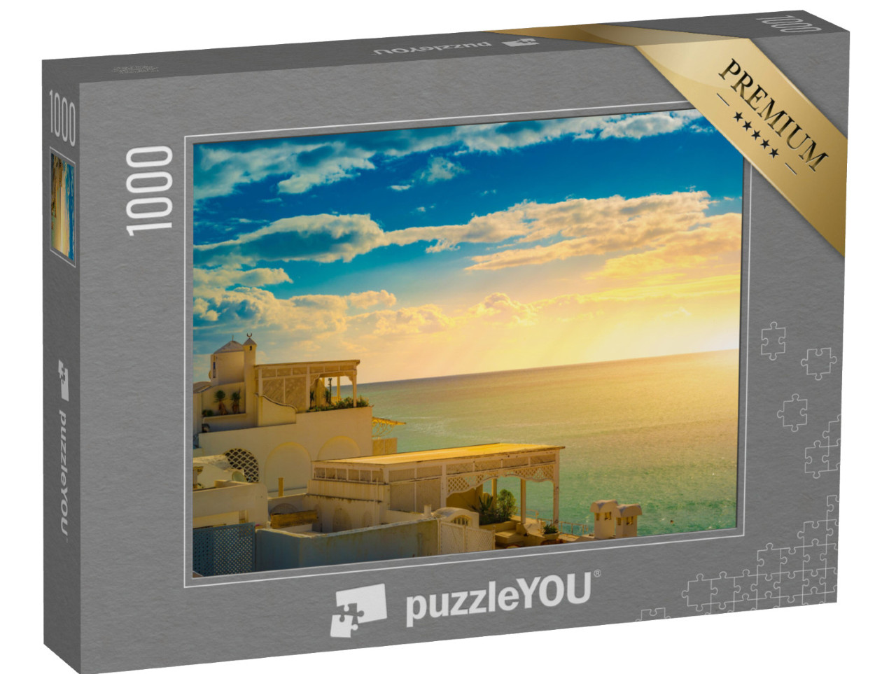 Puzzle 1000 pezzi „Hammamet, Tunisia, vecchia medina al tramonto“