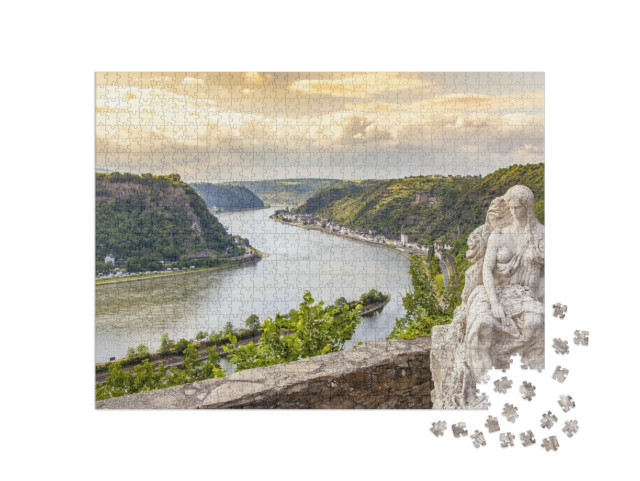 Puzzle 1000 pezzi „Loreley am Rheintal, Sankt Goarshausen, Germania“