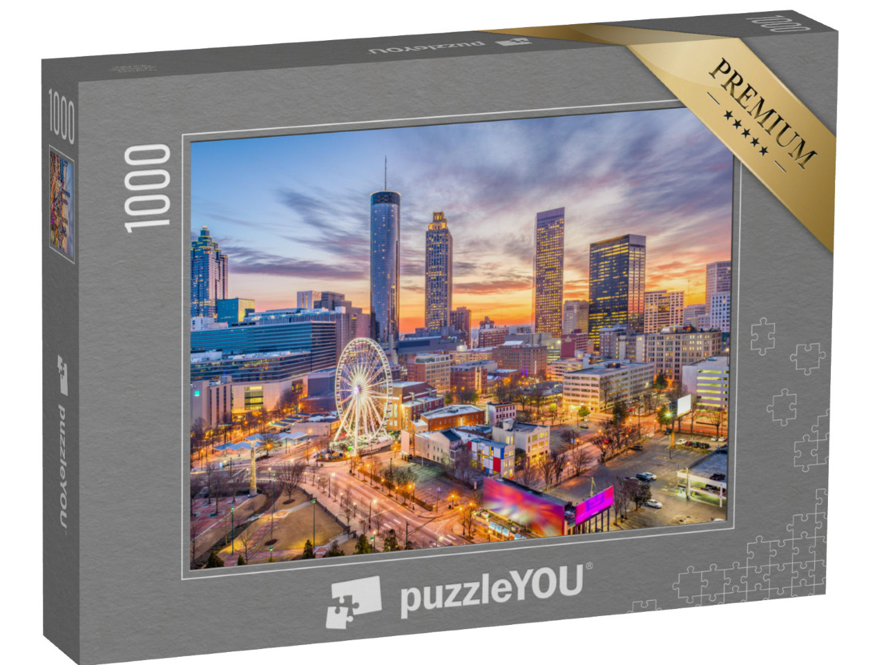 Puzzle 1000 pezzi „Skyline di Atlanta nello stato della Georgia, USA“