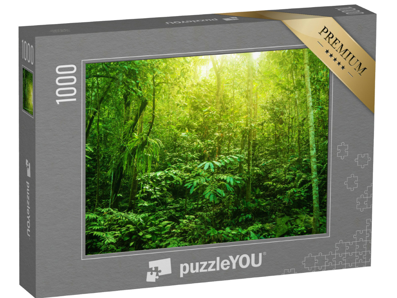 Puzzle 1000 pezzi „La foresta tropicale con la sua diversità verde“