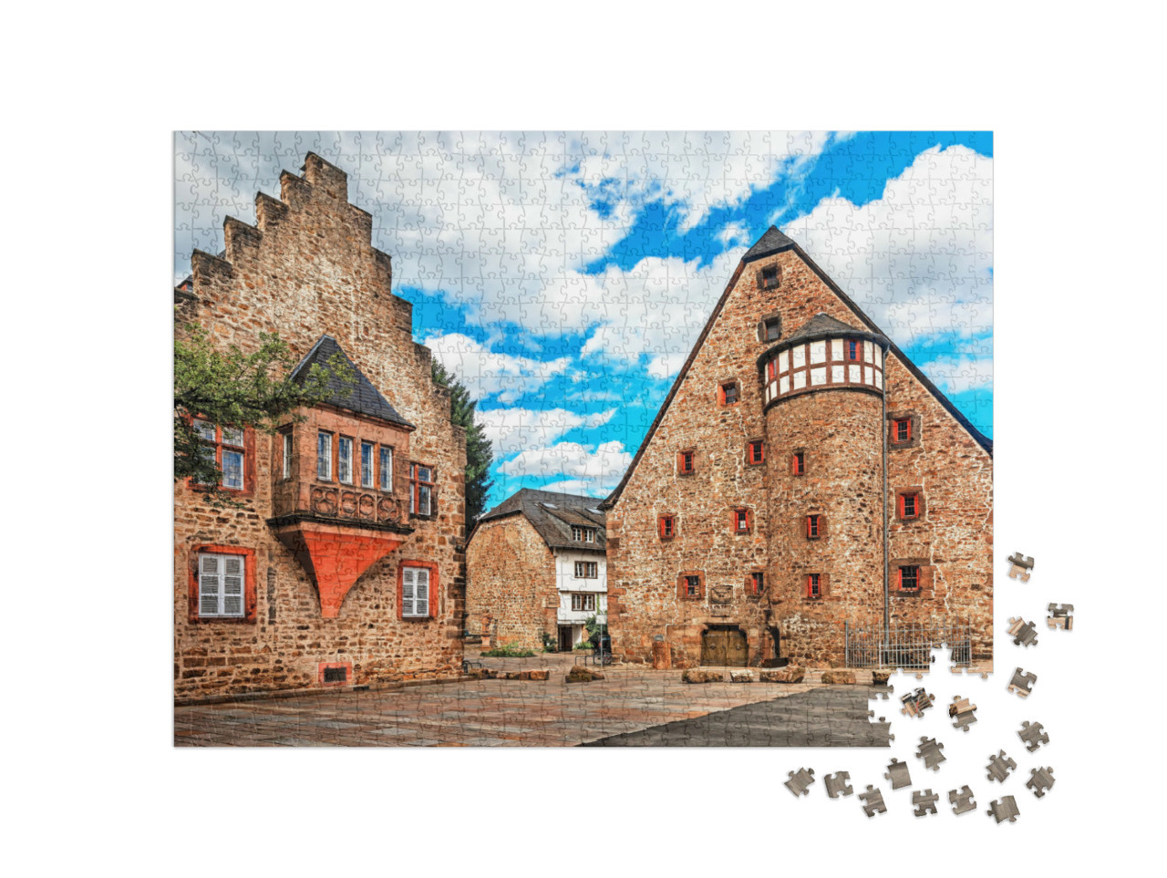 Puzzle 1000 pezzi „Centro storico di Marburgo“