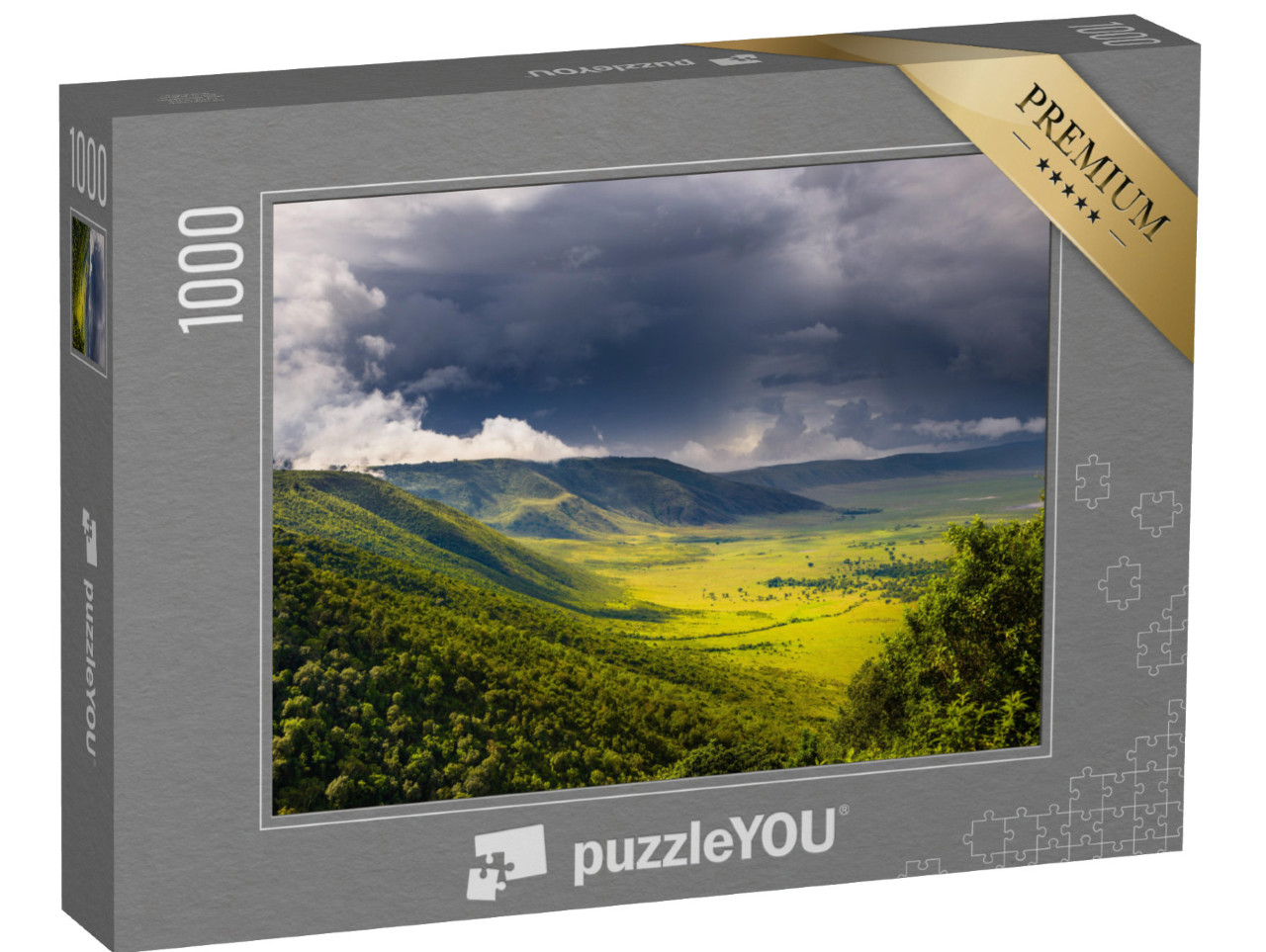 Puzzle 1000 pezzi „Foresta nel cratere di Ngorongoro - Tanzania“