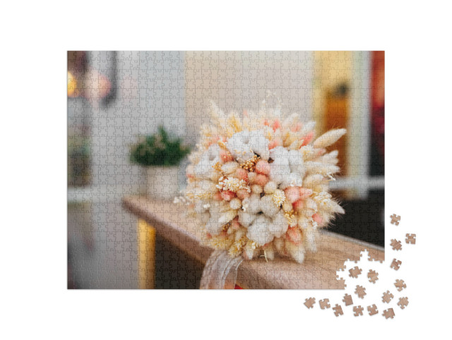 Puzzle 1000 pezzi „Fiori secchi dai colori pastello“