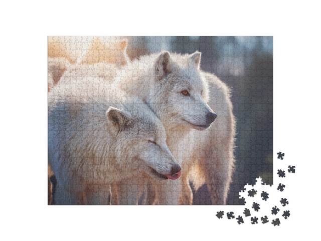 Puzzle 1000 pezzi „Lupo artico“