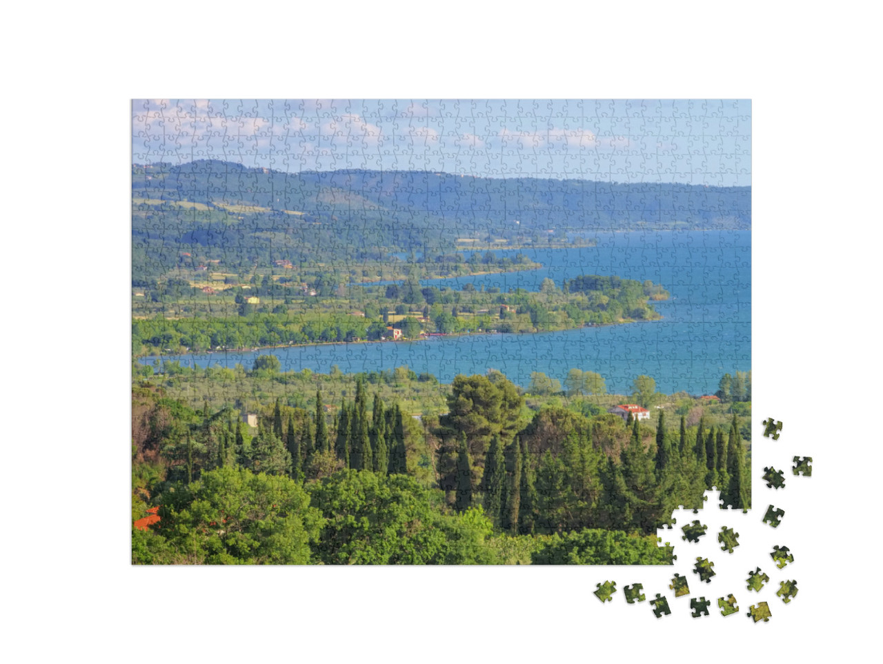 Puzzle 1000 pezzi „Lago di Bolsena“