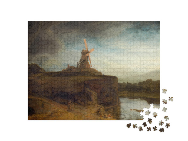 Puzzle 1000 pezzi „Rembrandt - Il Mulino“