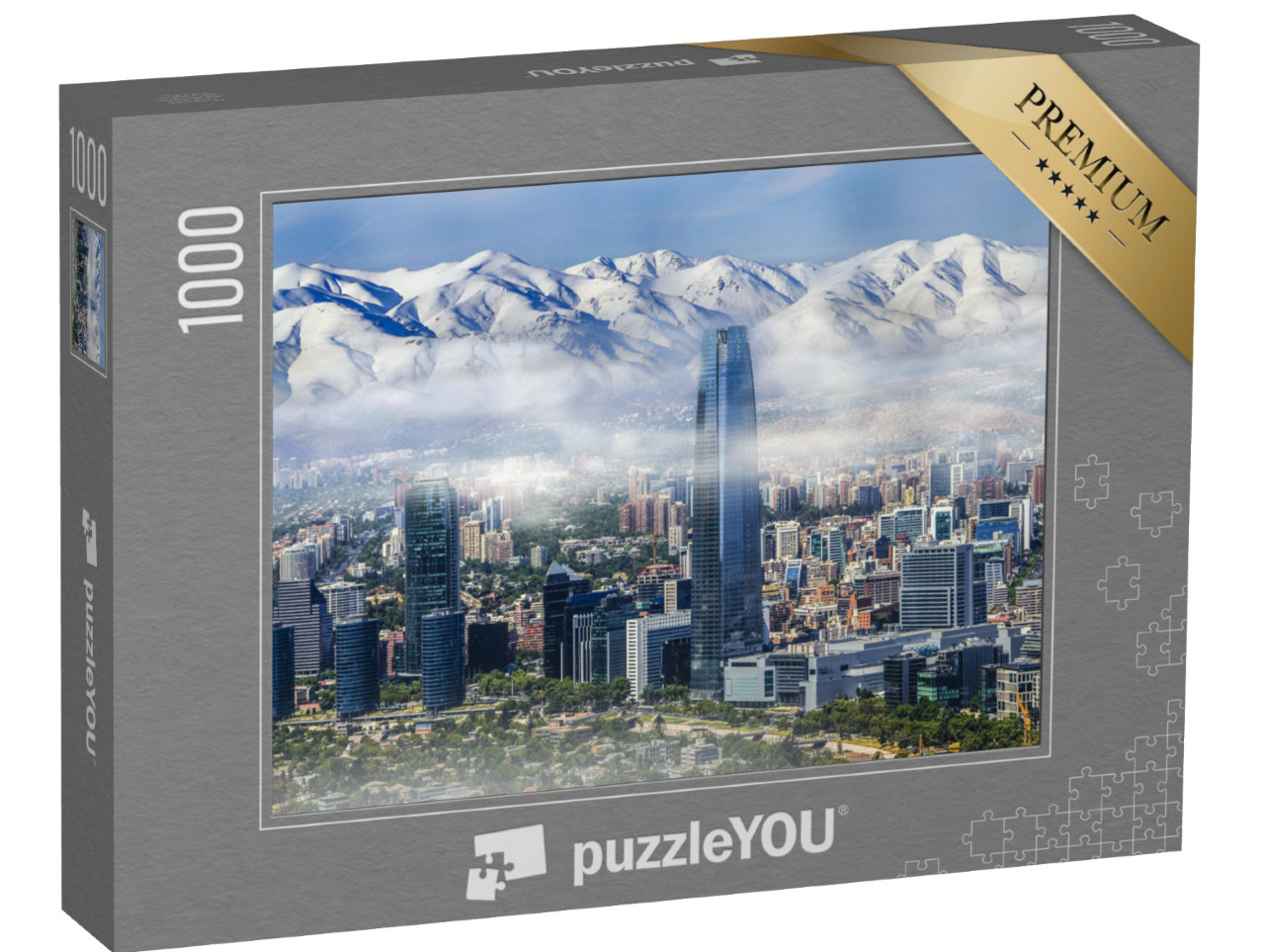 Puzzle 1000 pezzi „Grattacieli di Santiago del Cile“