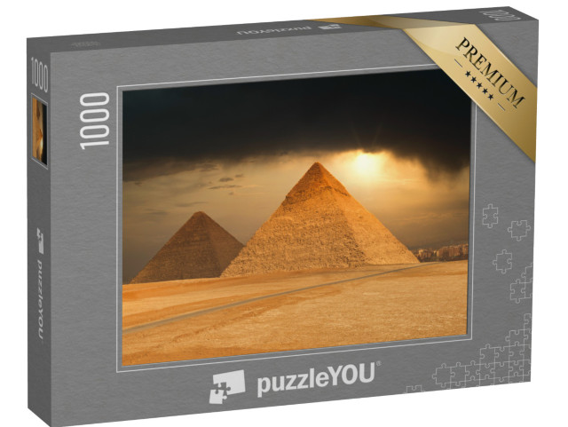 Puzzle 1000 pezzi „Le famose piramidi di Giza, Egitto“