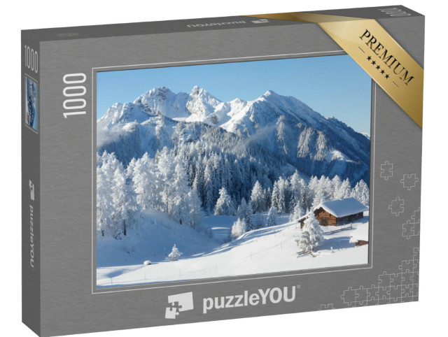 Puzzle 1000 pezzi „Meraviglie d'inverno sulle Alpi austriache“