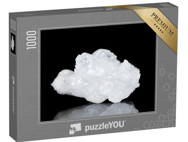 Puzzle 1000 pezzi „Roccia di quarzo bianco grezzo, mineralogia“