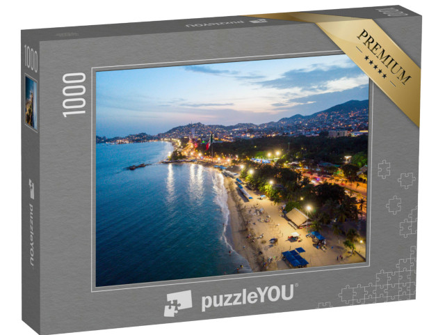 Puzzle 1000 pezzi „Acapulco al tramonto, Messico“