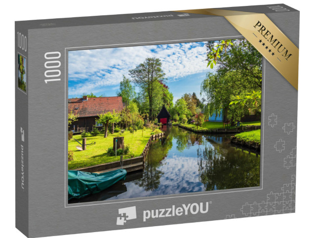 Puzzle 1000 pezzi „Antichi cottage nella Spreewald, Germania“