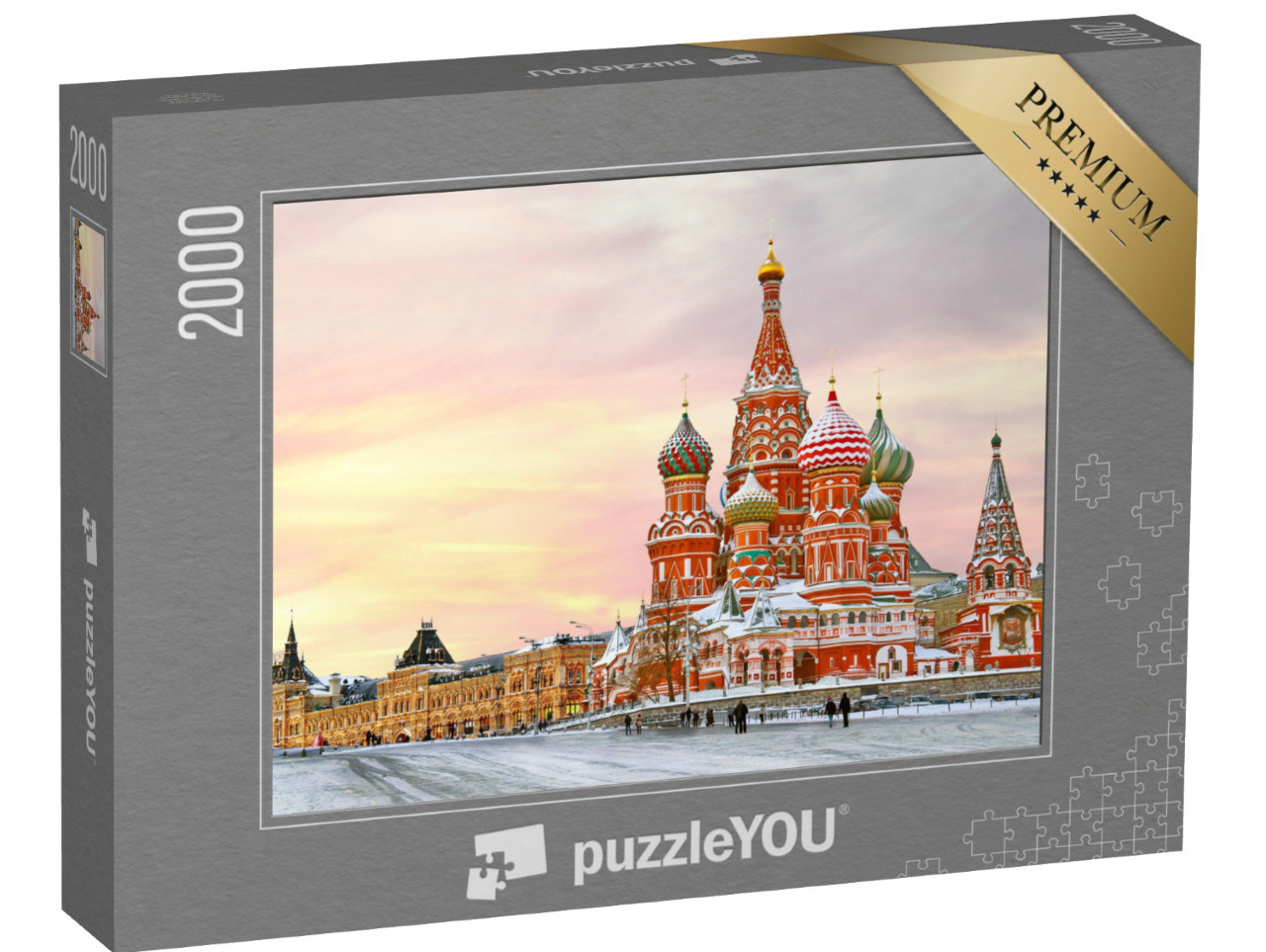 Puzzle 2000 pezzi „Piazza Rossa con vista sulla Cattedrale di San Basilio“