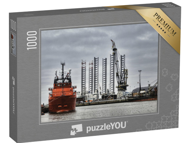 Puzzle 1000 pezzi „Porto offshore di Esbjerg, Danimarca“